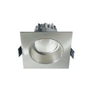 Artdelight Venice 2708 - Einbaustrahler - 80 x 80 mm, Ø 68 mm Einbaumaß - 8W dimmbare LED inkl. - IP44 - Stahl matt