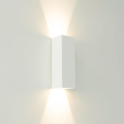 Artdelight Vegas - Wandleuchte - 8 x 8 x 25 cm - 2 x 4W dimmbare LED inkl. - IP65 - weiß