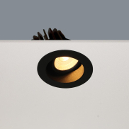 Artdelight Venice 2408 - Einbaustrahler - Ø 80 mm, Ø 68 mm Einbaumaß - 8W dimmbare LED inkl. - IP44 - schwarz