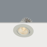 Artdelight Venice 2208 - Einbaustrahler - Ø 80 mm, Ø 68 mm Einbaumaß - 8W dimmbare LED inkl. - IP44 - weiß