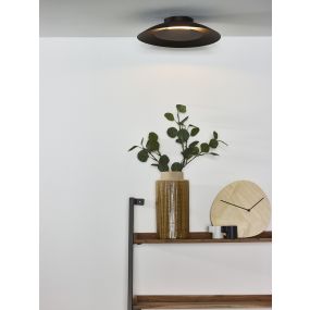 Lucide Foskal - Deckenleuchte - Ø 34 x 7 cm - 12W LED inkl - schwarz