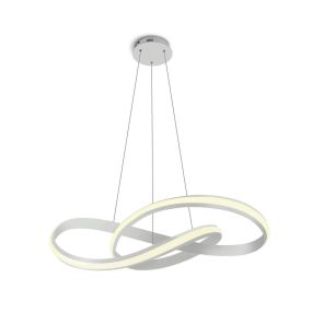 ONE Light Swirl - Hängeleuchte - Ø 60 x 150 cm - 30W LED inkl. - weiß