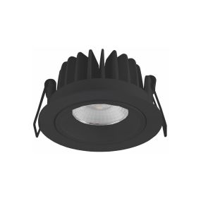 Artdelight Venice 1210 - Einbaustrahler - Ø 90 mm, Ø 83 mm Einbaumaß - 10W dimmbare LED inkl. - IP44 - schwarz