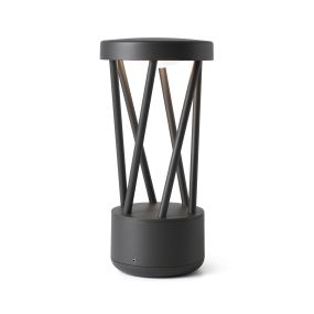 Faro Twist - Gartenleuchte - Ø 14,5 x 30 cm - 10W LED inkl. - IP65 - dunkelgrau