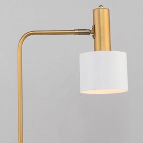 Nova Luce Paz - Tischleuchte - 60 cm - Gold und Weiß