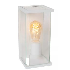 Lucide Claire - Außenwandleuchte mit Sensor - 14 x 16 x 29 cm - IP54 - weiß