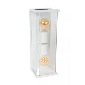Lucide Claire - Außenwandleuchte - 14 x 16 x 40 cm - IP54 - weiß