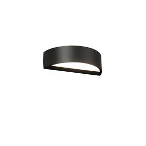 Faro Oval - Wandleuchte - 20 x 9,4 x 5,5 cm - 10W LED inkl. - IP65 - dunkelgrau