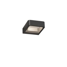 Faro Axel - Wandleuchte - 12 x 4 x 14 cm - 6W LED inkl - IP65 - dunkelgrau