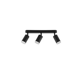 Nova Luce Mao - Aufbaustrahler 3L - 5,5 x 16,5 x 38 cm - IP44 - sand schwarz