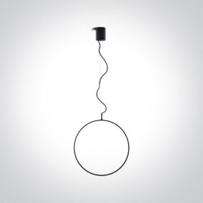 ONE Light Dekorativ - Pendelleuchte - Ø 40 x 150 cm - 20W dimmbare LED inkl - schwarz