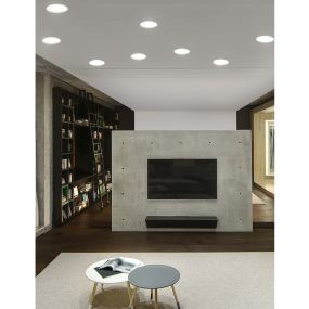 Nova Luce Panel - Einbaustrahler - Ø 12 x 2 cm - 6W LED inkl. - weiß