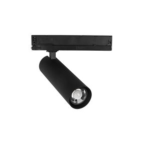 Nova Luce Monvel - 3-Phasen Stromschienenstrahler - 22,4 x 6 x 20 cm - 30W LED inkl. - Sand schwarz