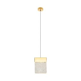 Maxlight Vetro - Pendelleuchte - 13 x 13 x 180 cm - 4.5W dimmbare LED inkl - gold