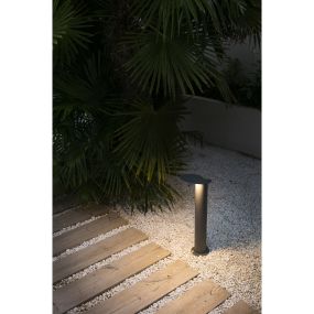 Faro Lotus - Gartenleuchte - 22,5 x 22,5 x 65 cm - 18W LED inkl. - IP65 - dunkelgrau