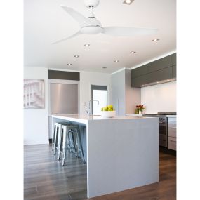Faro Sioux - Deckenventilator mit Fernbedienung - Smart Fan - Ø 132 cm - weiß