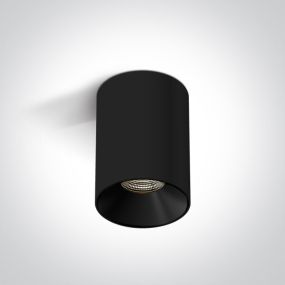 ONE Light Wall & Ceiling LED - Aufbaustrahler 1L - Ø 6 x 8 cm - 7W LED inkl. - schwarz