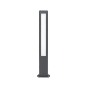 Faro Nanda - Gartenleuchte - 11 x 5,5 x 80 cm - 13W LED inkl. - IP54 - dunkelgrau
