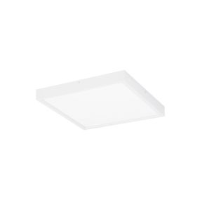 Nova Luce Itos - deckenleuchte - 40 x 40 x 4,5 cm - 32W LED inkl. - sand weiß