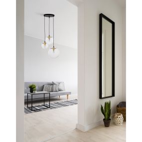 Nova Luce Mirale - Pendelleuchte - Ø 42,5 x 170 cm - gold und schwarz