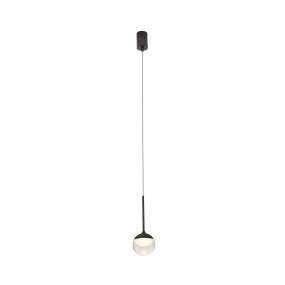 Maxlight Zoom - Hängeleuchte - Ø 10 x 200 cm - 6W LED inkl - IP44 - schwarz