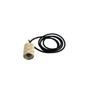 Artdelight Pendelleuchte ohne Deckenplatte - Ø 4,7 x 157,5 cm - matt gold mit schwarz