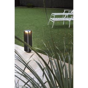 Faro Bu-Oh - Gartenleuchte - 11,5 x 11,5 x 56,5 cm - 12W LED inkl. - IP65 - dunkelgrau