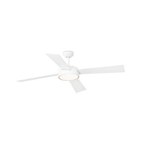 Faro Hydra - Deckenventilator mit Licht und Fernbedienung - Ø 133 cm - 22W LED inkl. - weiß