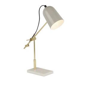 Searchlight Odyssey - Tischleuchte - 39 x 49 cm - grau und gold