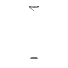 Nova Luce Tilia - Stehleuchte - Ø 33 x 168 cm - 26W dimmbar LED inkl. - nebliges nickel