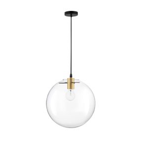 Nova Luce Mirale - Pendelleuchte - Ø 30 x 187 cm - Gold und Schwarz