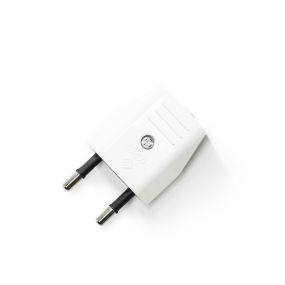 Creative Cables Schuko - Stecker ohne Erdung - 230V - weiß