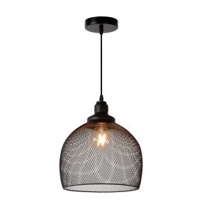 Lucide Mesh - Pendelleuchte - Ø 28 x 162 cm - schwarz
