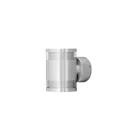 Konstsmide Monza - außenwandleuchte - 10 x 14 x 12 cm - 12W LED inklusive - IP54 - eloxiertes silber