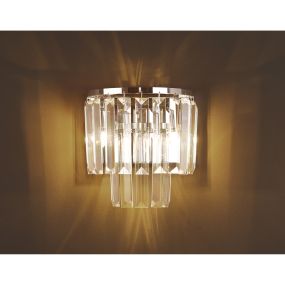 Maxlight Monaco - Wandleuchte - 18 x 11 x 19 cm - Chrom