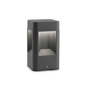 Faro Naya - Gartenleuchte - 12 x 12 x 20,5 cm - 8W LED inkl. - IP54 - dunkelgrau