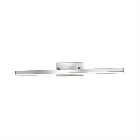 Nova Luce Modena - Spiegelleuchte - 63 x 7,5 x 7,5 cm - 18W LED inkl. - IP44 - Chrom