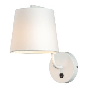Maxlight Chicago - Wandleuchte mit Schalter - 20 x 29 x 32 cm - weiß