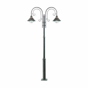 Faro Nautica - Laternenpfahl - 108 x 18,5 x 225 cm - IP33 - rostbraun