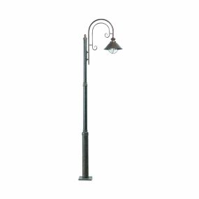 Faro Nautica - Laternenpfahl - 56 x 18,5 x 220 cm - IP33 - rostbraun