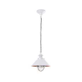 Faro Nautica - Hängeleuchte - Ø 26 x 101,5 cm - IP44 - weiß und kupfer