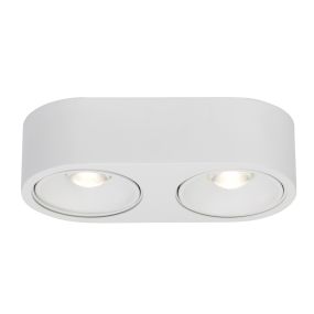 AEG Leca – Aufbau-Spot 2-flammig – 26 x 13 x 7 cm – 2 x 9W dimmbare LEDs inkl. – Weiß