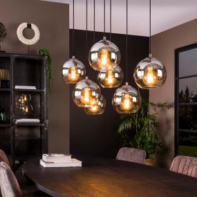 Vico Silver Bubble - Hängeleuchte - 110 x 40 x 150 cm - silber