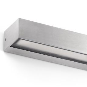 Faro Toluca - Wandleuchte - 22 x 6,5 x 4,5 cm - 16W LED inkl. - IP65 - Aluminium satiniert