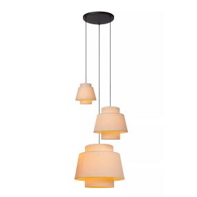 Lucide Tribute 3L - Hängeleuchte - Ø 76 x 350 cm - beige