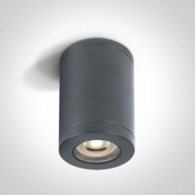 ONE Light GU10 Outdoor Cylinder Lights - Aufbaustrahler 1L - Ø 7,2 x 13 cm - IP65 - anthrazit