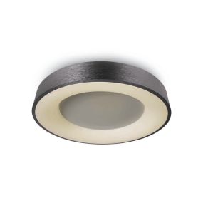ONE Light Dekorative Plafo - Deckenleuchte - Ø 48 x 8,7 cm - 40W LED inkl. - gebürstet anthrazit
