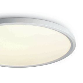 ONE Light Ultra Slim LED Floating Plafo - Deckenleuchte - Ø 60 x 5,5 cm - 60W LED inkl. - weiß - warmweiße Lichtfarbe