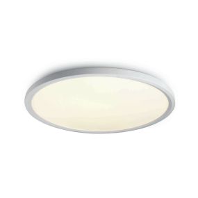 ONE Light Ultra Slim LED Floating Plafo - Deckenleuchte - Ø 60 x 5,5 cm - 60W LED inkl. - weiß - warmweiße Lichtfarbe