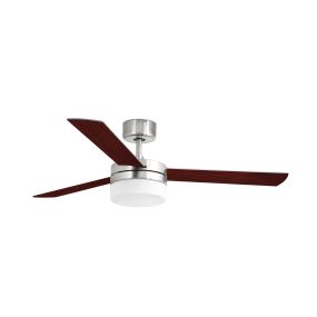 Faro Panay - Deckenventilator mit Licht und Fernbedienung - Ø 122 cm - Nickel matt und dunkelbraun